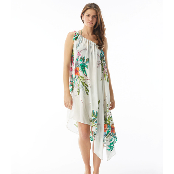 VINCE CAMUTO CONVERTIBLE Floral Tropical COVER UP DRESS - Small PACIFIC GROVE - Picture 3 of 4